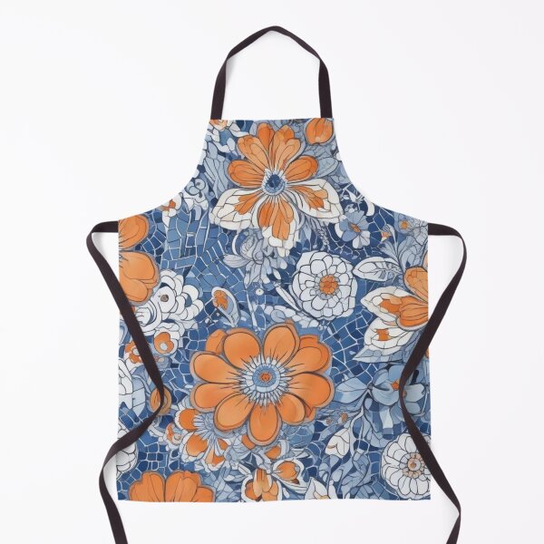 Item preview, Blue and orange mosaic designed and sold by GasconyPassion.