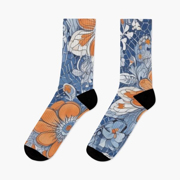 Item preview, Blue and orange mosaic designed and sold by GasconyPassion.