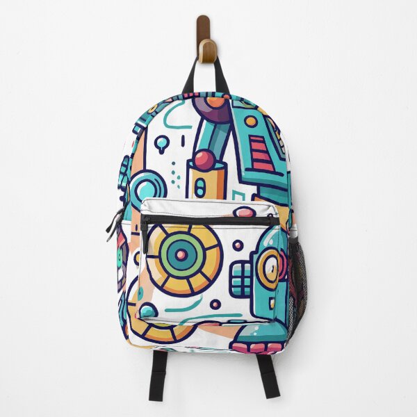 Item preview, Colourful cute robot graphic design designed and sold by Tiny Cozy Art.