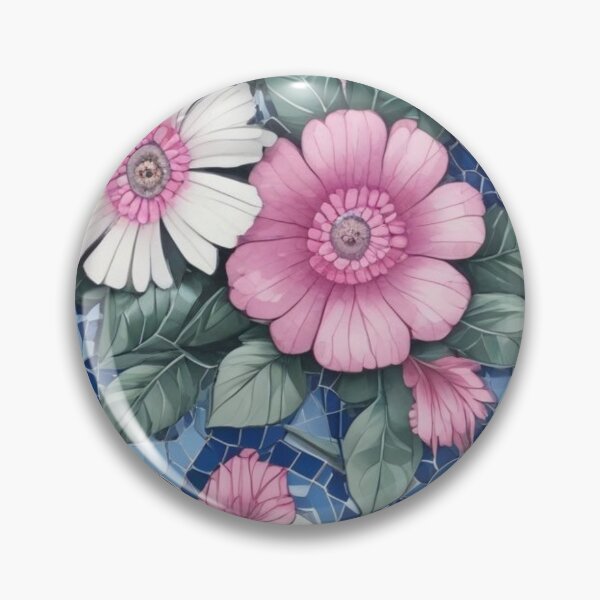 Item preview, Blue and pink mosaic designed and sold by GasconyPassion.