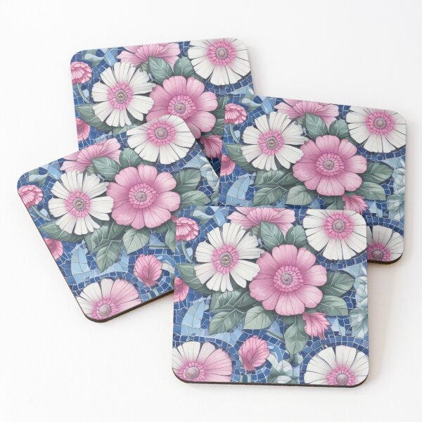 Item preview, Blue and pink mosaic designed and sold by GasconyPassion.