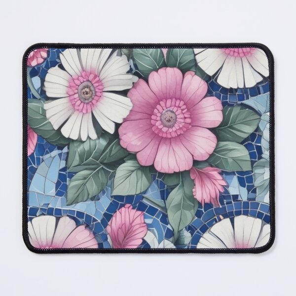 Item preview, Blue and pink mosaic designed and sold by GasconyPassion.