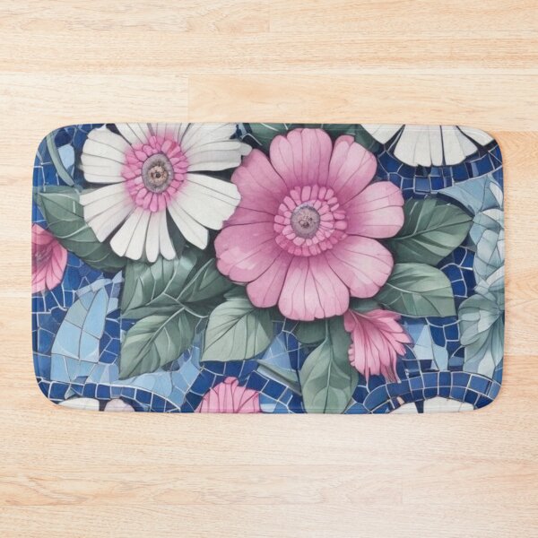 Item preview, Blue and pink mosaic designed and sold by GasconyPassion.