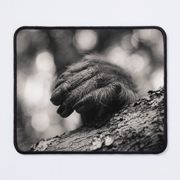 Item preview, Monkey Hand,Black and white photography,Assamese Macaque monkey designed and sold by Forest200220.