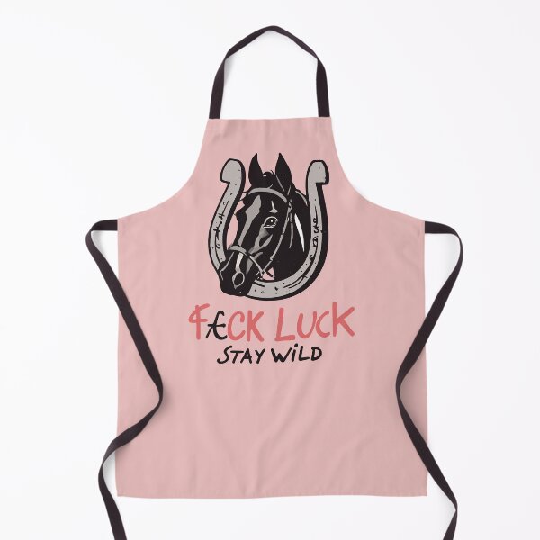 Item preview, F*ck Luck Stay Wild Lucky Horseshoe & Horse designed and sold by Corinne Alexa Jackson.