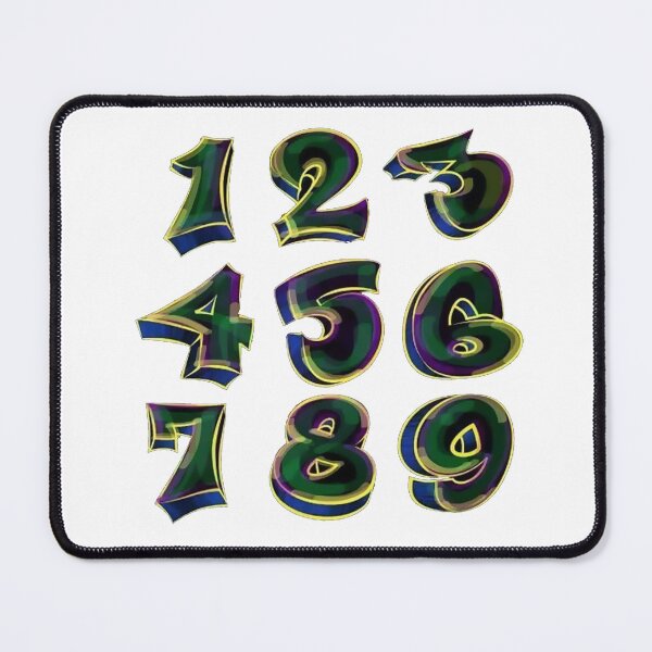 Item preview, Graffiti Digits, Numbers sticker designed and sold by Numbers-Art.