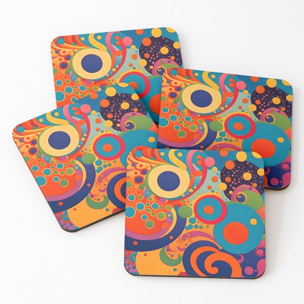 Item preview, Flower Power Colourful Flower Pattern designed and sold by druidwolfart.