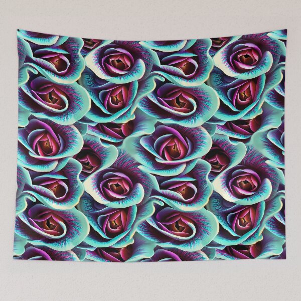 Item preview, Turquoise Camelia Flowers designed and sold by MysticalSVK.