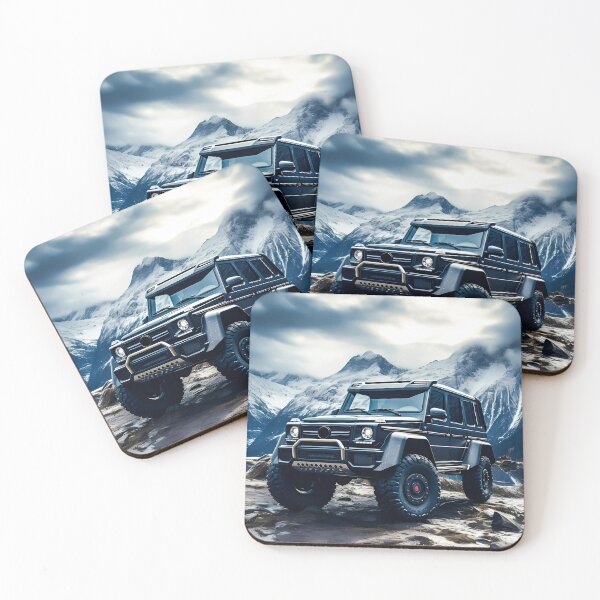 Item preview, Mountain Majesty Mercedes SUV in the Snow designed and sold by RevUpDesign.
