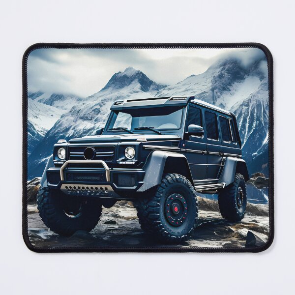 Item preview, Mountain Majesty Mercedes SUV in the Snow designed and sold by RevUpDesign.