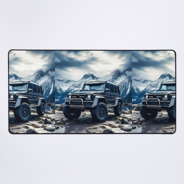 Item preview, Mountain Majesty Mercedes SUV in the Snow designed and sold by RevUpDesign.