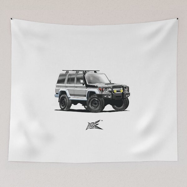 Item preview, land cruiser series 70 white designed and sold by NaquashM.