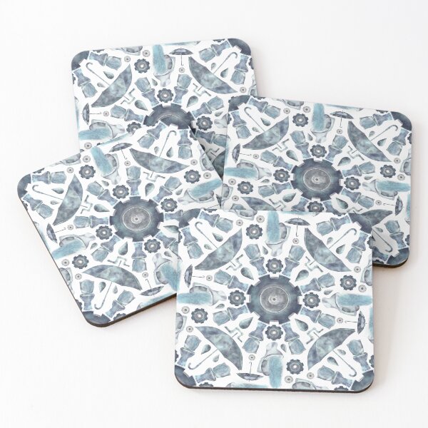 Item preview, Waterworks Kaleidoscope - dark blue designed and sold by the-coin-jar-co.