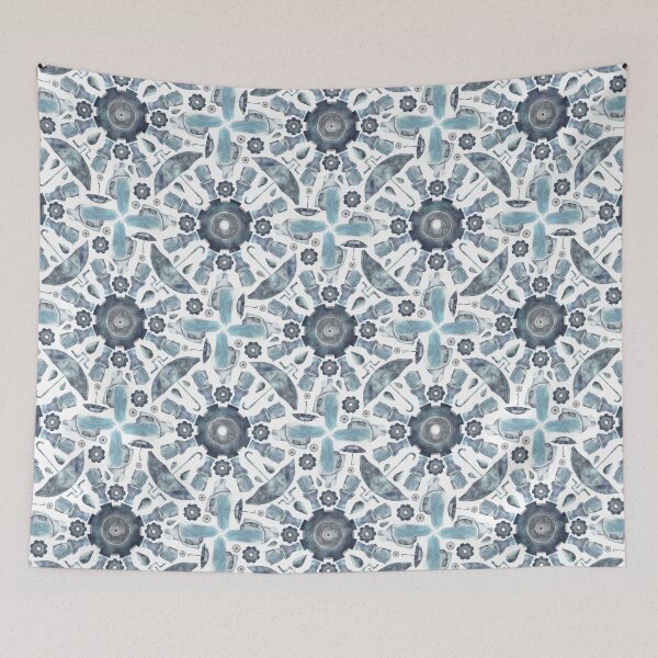 Item preview, Waterworks Kaleidoscope - dark blue designed and sold by the-coin-jar-co.