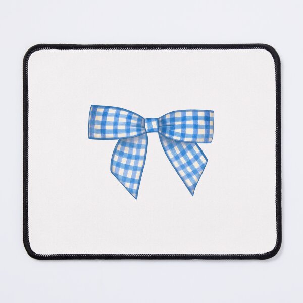 Item preview, dainty blue gingham bow designed and sold by mango morning.