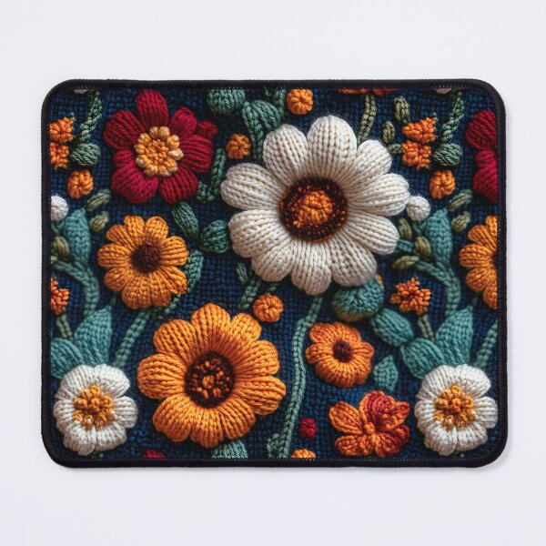 Item preview, Copy of Cute Retro Floral Boho Knitted Pattern designed and sold by SecretDicer.