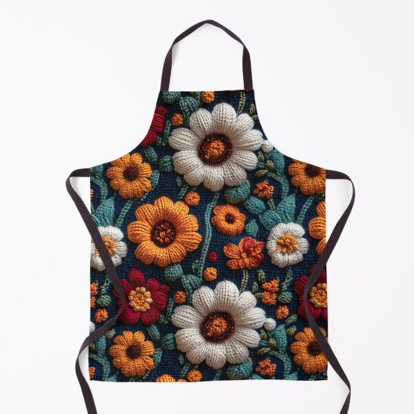 Item preview, Copy of Cute Retro Floral Boho Knitted Pattern designed and sold by SecretDicer.