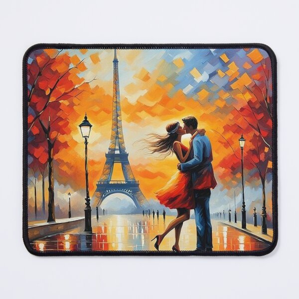 Item preview, Paris romantic couple kissing designed and sold by JackFreestone.