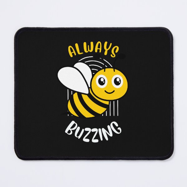 Item preview, Always Buzzing Busy Bee Black Yellow Cute designed and sold by SZPdezigns.