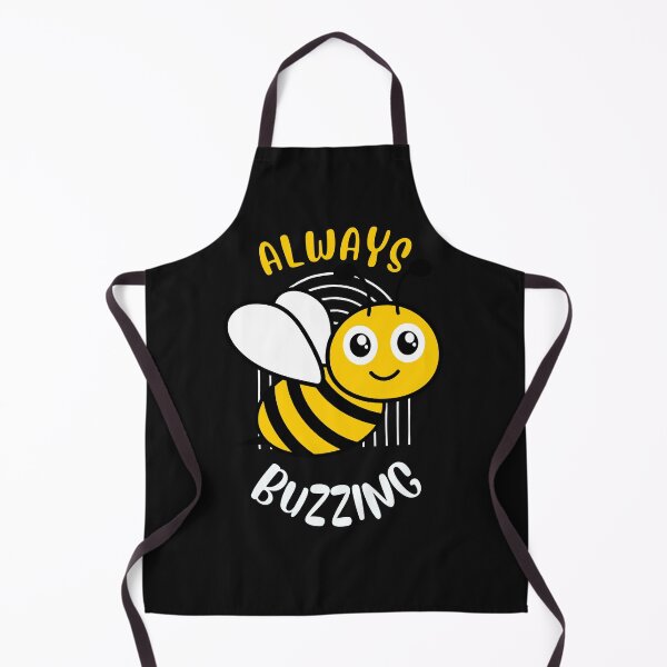 Item preview, Always Buzzing Busy Bee Black Yellow Cute designed and sold by SZPdezigns.