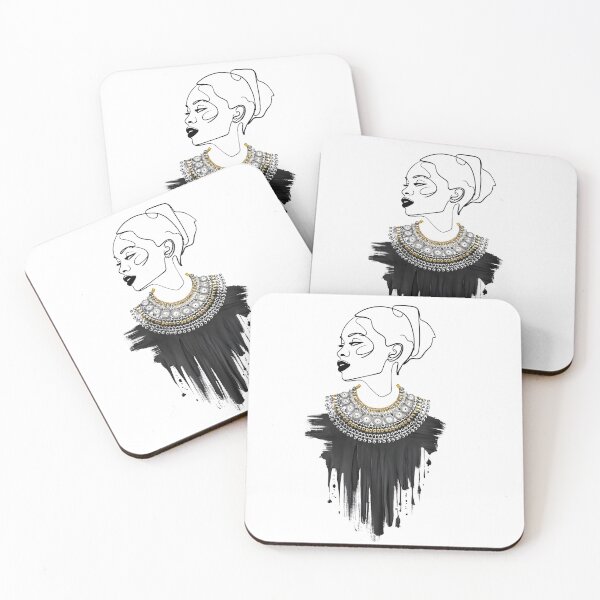Item preview, African American Art Female Line Drawing | Abstract One Line Black Woman Art designed and sold by MarinaFila.