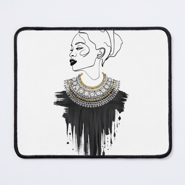 Item preview, African American Art Female Line Drawing | Abstract One Line Black Woman Art designed and sold by MarinaFila.