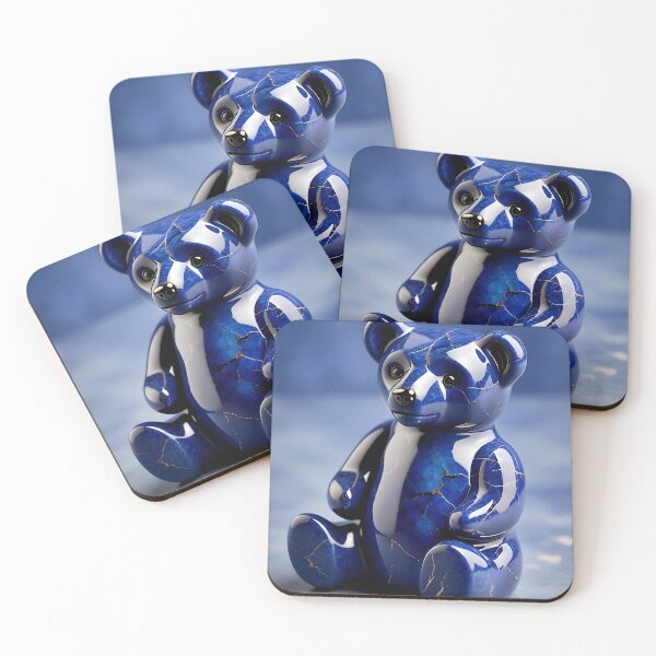 Item preview, Lapis lazuli teddy bear  designed and sold by Hensfield.