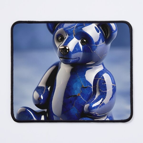 Item preview, Lapis lazuli teddy bear  designed and sold by Hensfield.