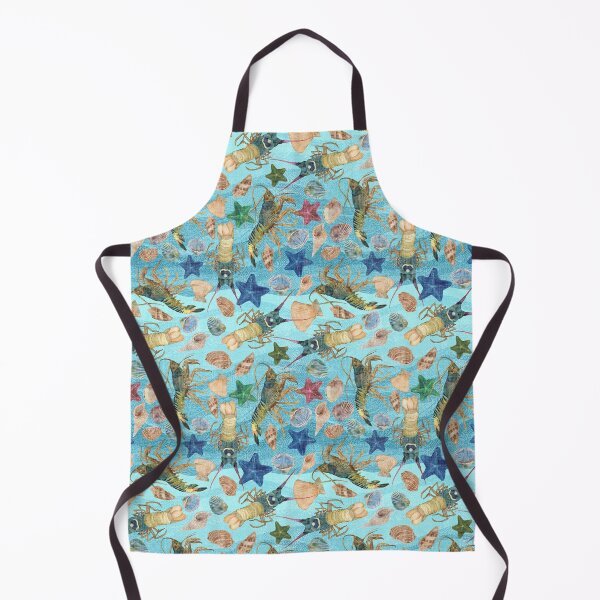 Artikelvorschau, Vintage Meerestiere blau entworfen und verkauft von Sketchbook Designs.