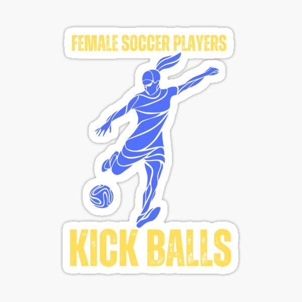 Item preview, Female Soccer Players Kick Balls designed and sold by SwejdDesign.