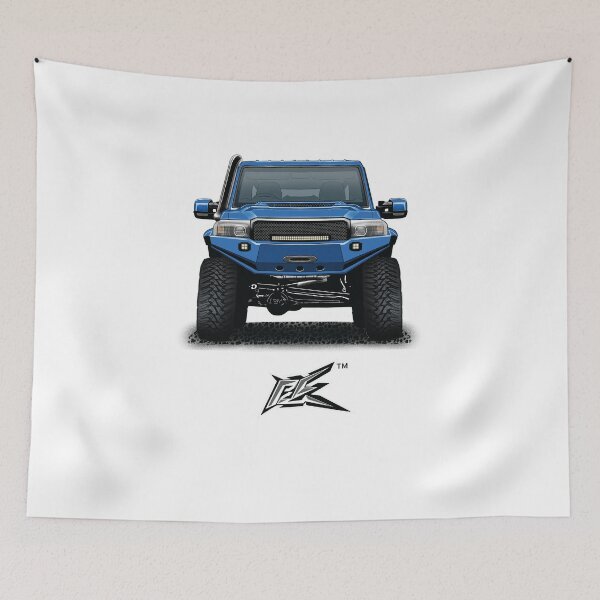 Item preview, toyota land cruiser series 79 overland blue  designed and sold by NaquashM.