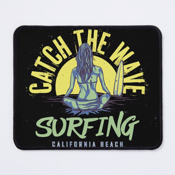 Item preview, California Beach T shirt catch the wave designed and sold by Graphic Therapist.