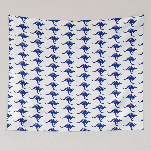 Item preview, Australian Kangaroo in Aussie Flag designed and sold by headpossum.