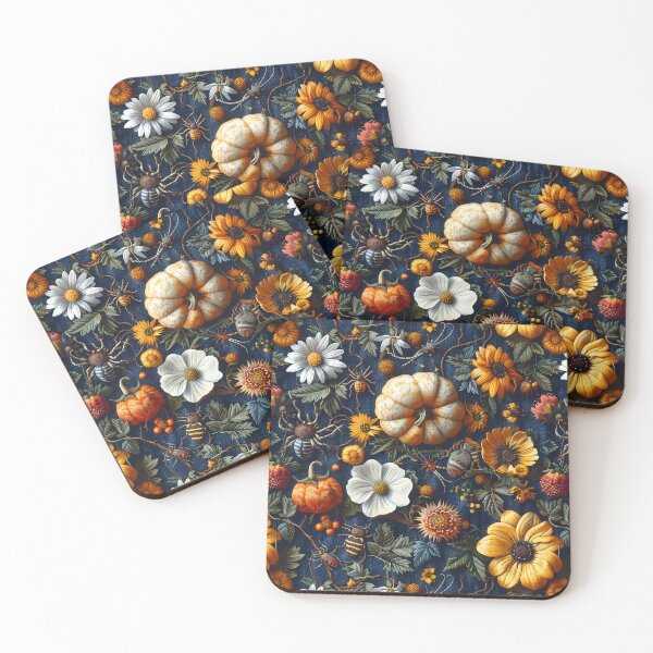 Item preview, Funny Insects & Halloween Pumpkin Floral Boho Thanksgiving Embroidery designed and sold by SecretDicer.
