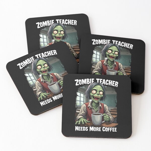 Item preview, Zombie Teacher Halloween Coffee Lover designed and sold by HeadTurningArt.