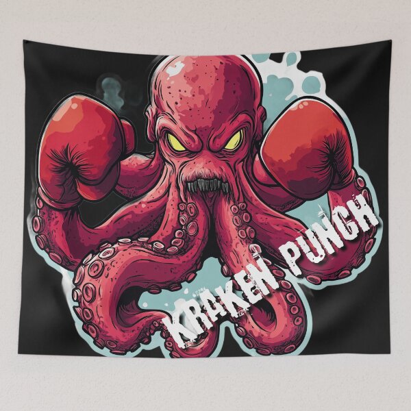 Item preview, Kraken Punch - Boxing Sport Action designed and sold by WaveVisions.