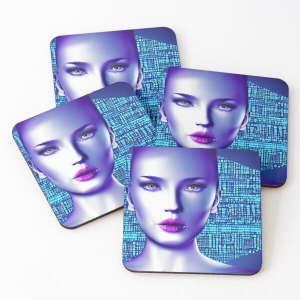 Item preview, Face of a Woman Artificial Intelligence 1 designed and sold by NokenaDesign.