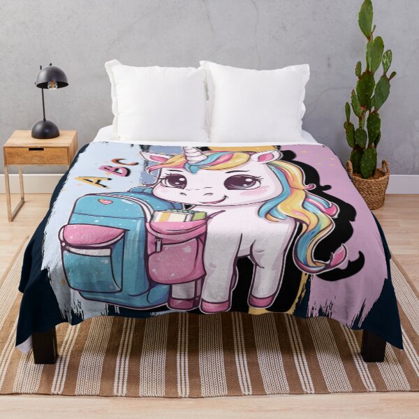 Item preview, Unicorn girl is going to school designed and sold by All-About-Life.
