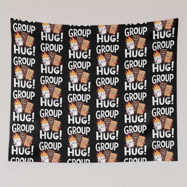 Item preview, Funny Group Hug, Cute Marshmallow Chocolate, Graham Cracker designed and sold by madtoyman.