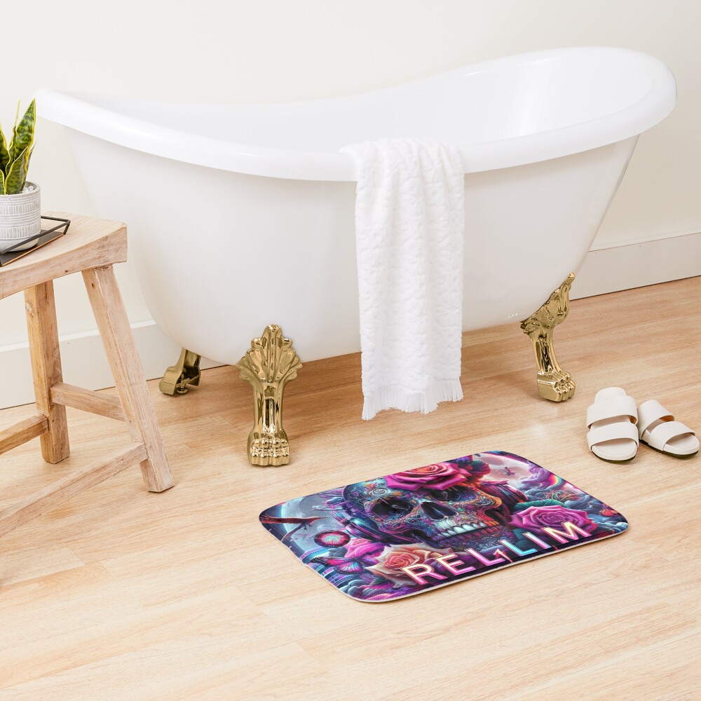 Vista previa del artículo con la obra «Alfombra de baño», diseñado y vendido por RellimsRealm.