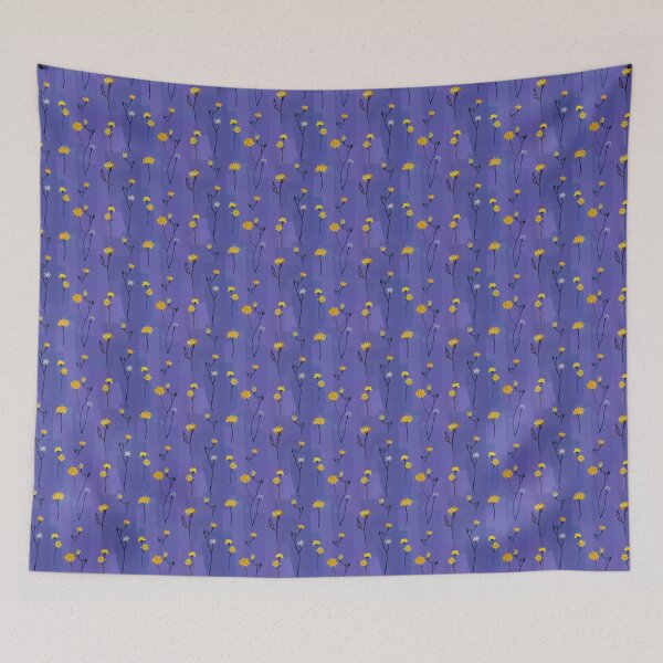 Item preview, Floral pattern, drawn yellow wildflowers. designed and sold by UVI-CA.