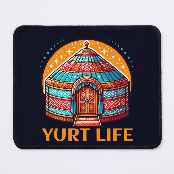 Item preview, Yurt Life, Rustic Outdoor Vibes in a Cozy Camp Cabin Fun designed and sold by madtoyman.