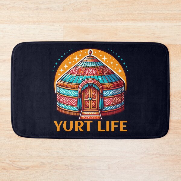Item preview, Yurt Life, Rustic Outdoor Vibes in a Cozy Camp Cabin Fun designed and sold by madtoyman.