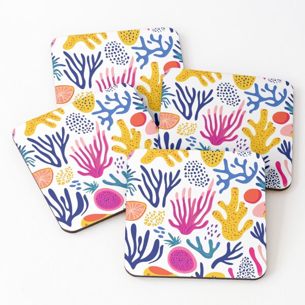Item preview, Bright Coral Pattern designed and sold by GrinGalore.