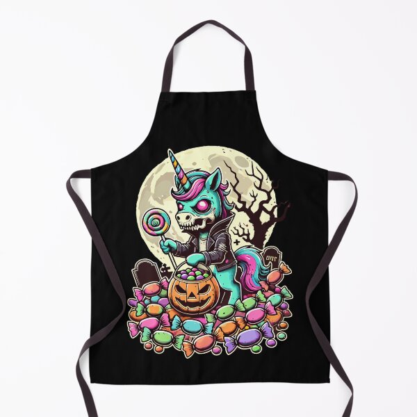 Item preview, Funny Zombie Unicorn Loves Candy designed and sold by LuminOrb.