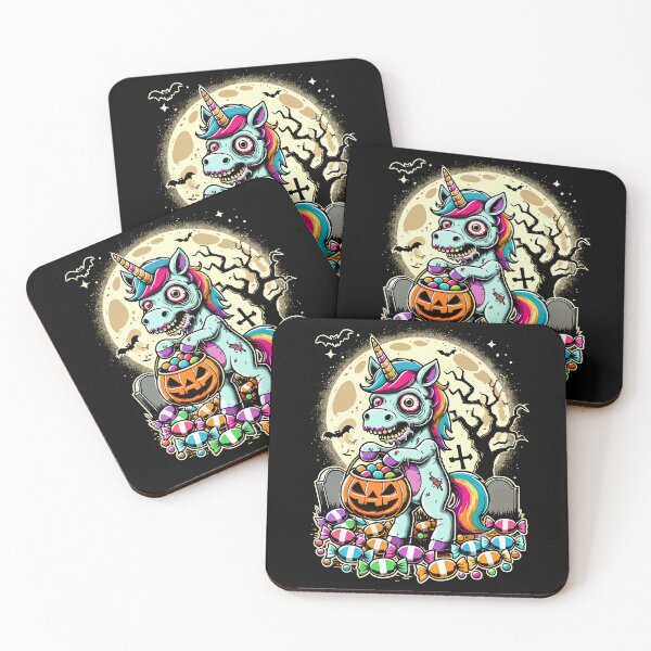 Item preview, Funny Zombie Unicorn Loves Candy designed and sold by LuminOrb.