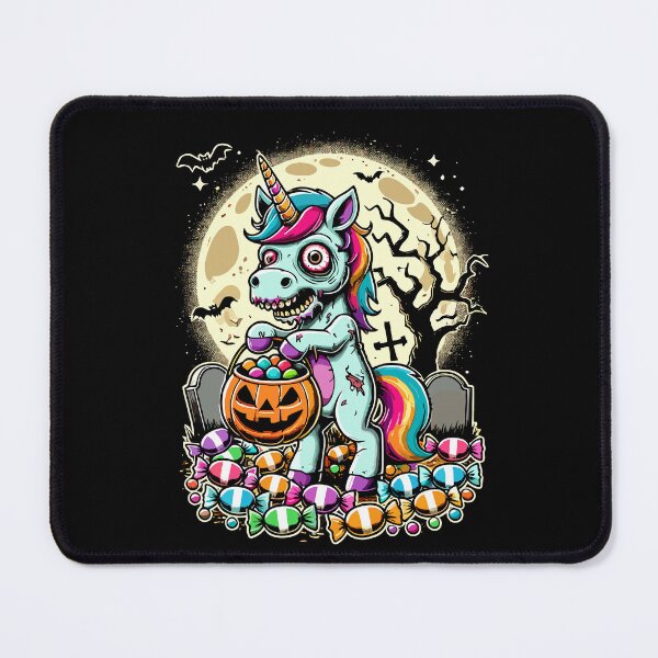 Item preview, Funny Zombie Unicorn Loves Candy designed and sold by LuminOrb.