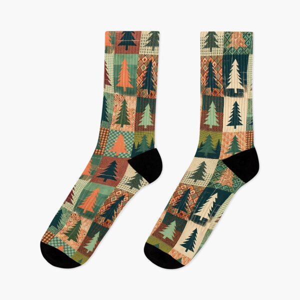 Item preview, Pine Tree Christmas Style Patchwork designed and sold by TirConnaill.