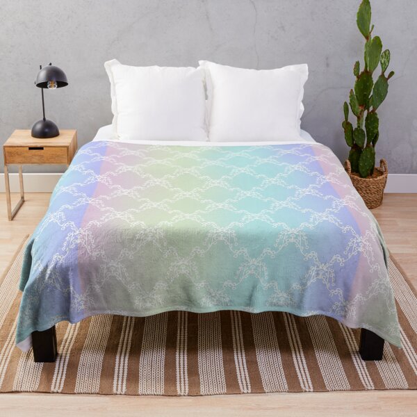 Artikelvorschau, Ein süßer regenbogenfarbener Hintergrund mit Stickmuster. entworfen und verkauft von Chicas-wonder.