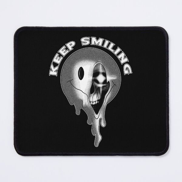 Item preview, Keep Smiling | A Melting Smily revealing a Skull inside | Goth aesthetic designed and sold by ProdbyNiECO.